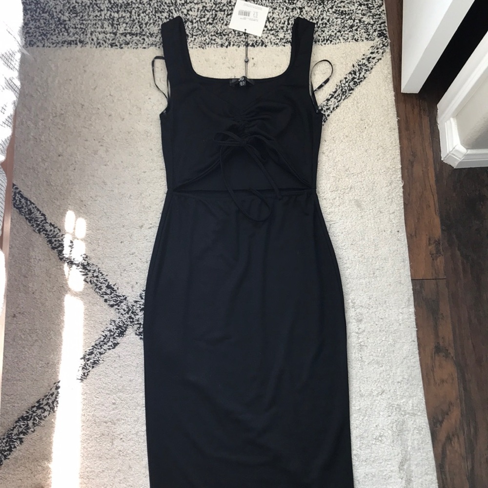 Black Dress w/Ruching